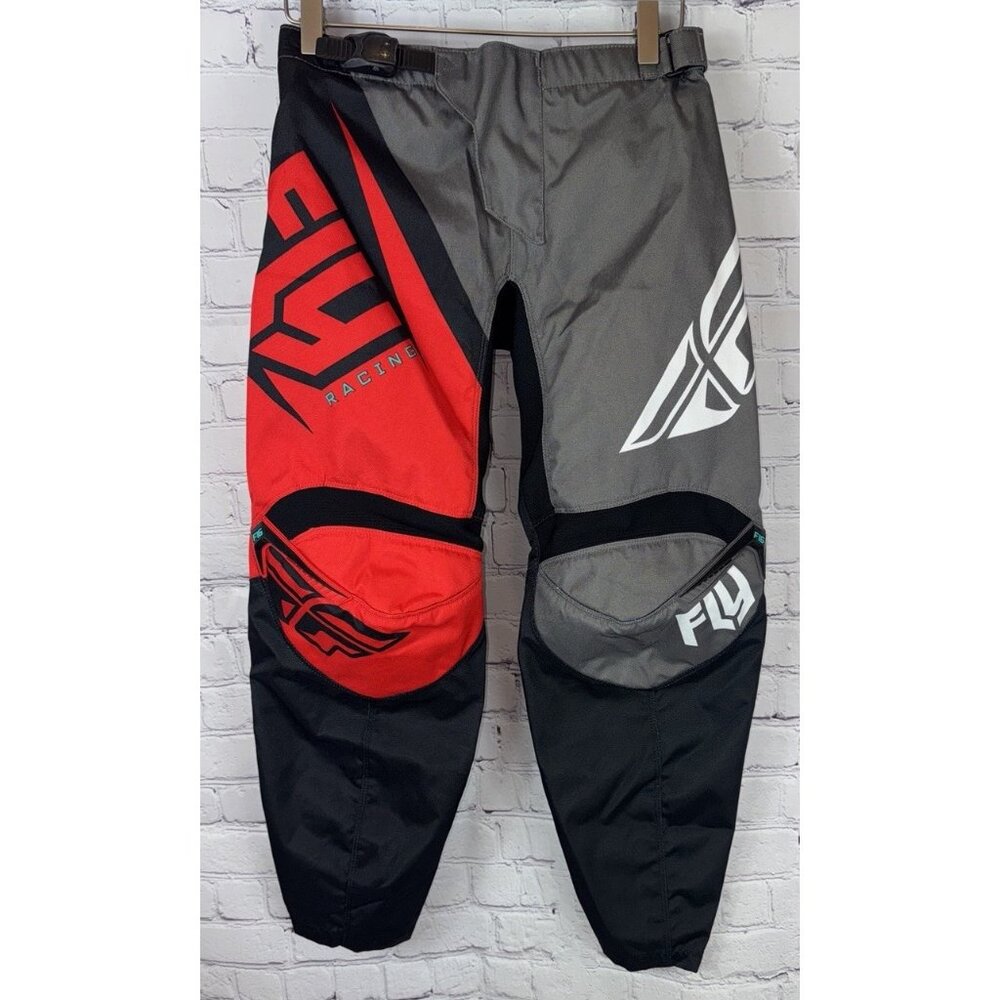 FLY RACING F-16 Boys Pants Red Black Size 26 Motorcross